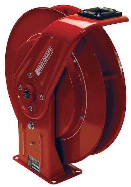 Bevel Geared CrankRewind Hose Reel: 1" I.D., 135' hose capacity, less hose, 3000 PSI