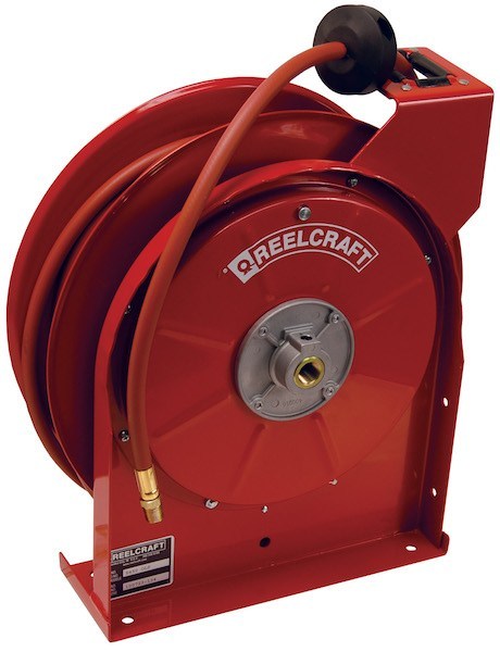 Bevel Geared CrankRewind Hose Reel: 1" I.D., 135' hose capacity, less hose, 3000 PSI