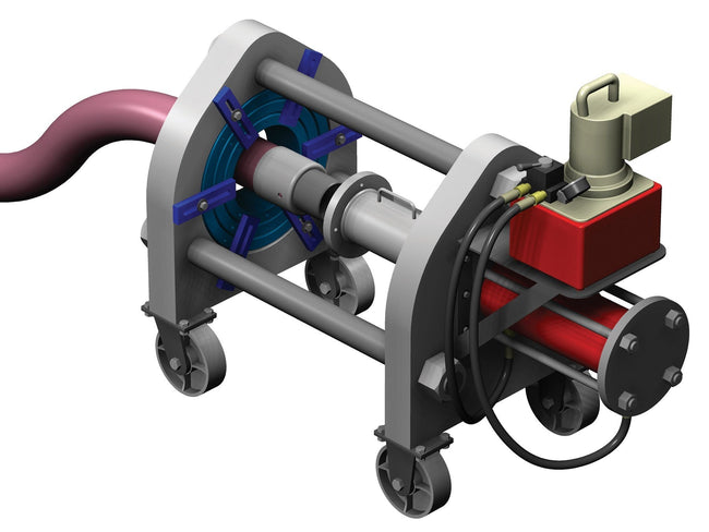   Bevel Geared CrankRewind Hose Reel: 1" I.D., 135' hose capacity, less hose, 3000 PSI