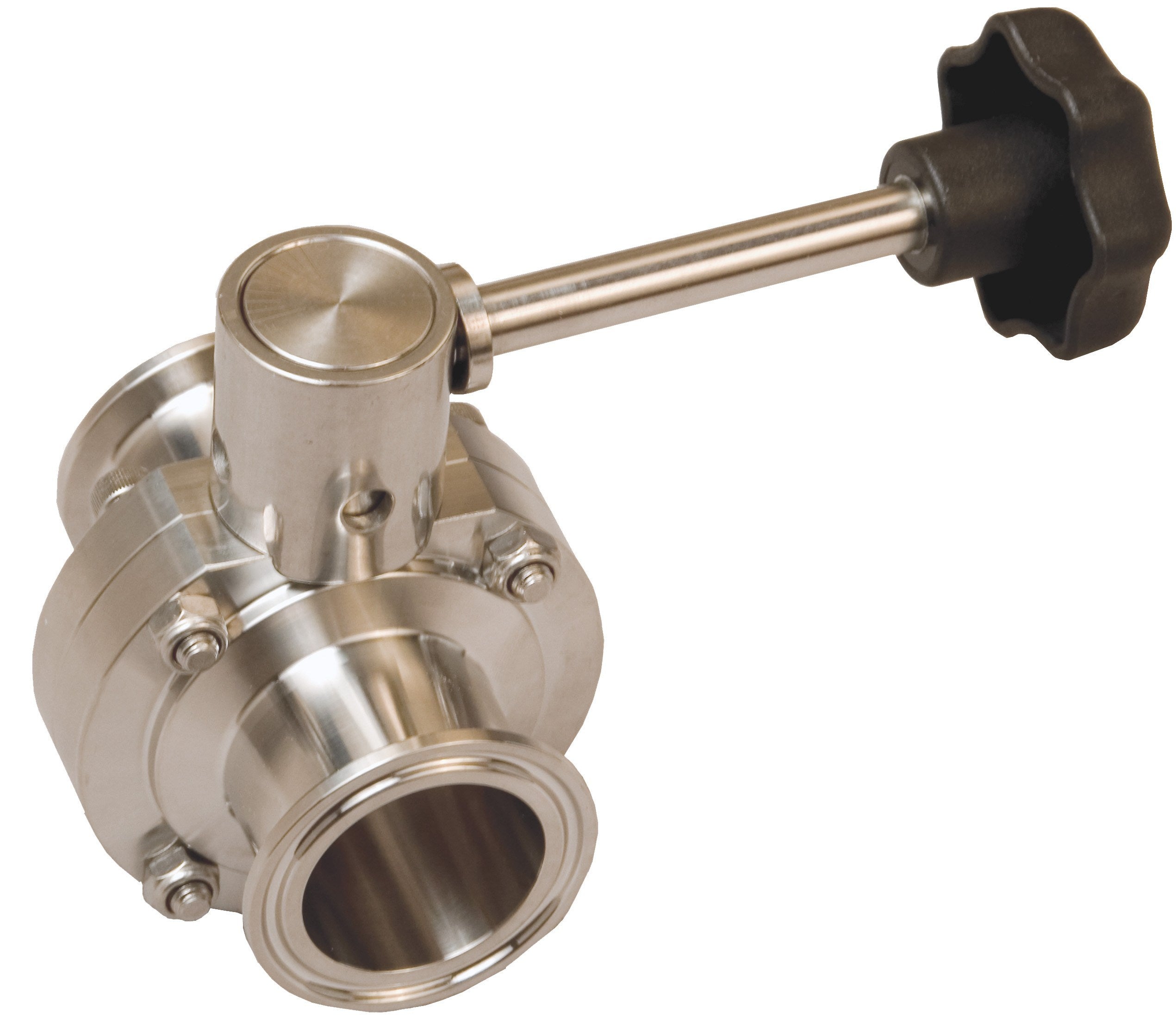 B5101 Series Butterfly Valve with Infinite Handle Clamp End SKU: B5101 ...