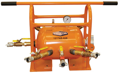   Bevel Geared CrankRewind Hose Reel: 1" I.D., 135' hose capacity, less hose, 3000 PSI