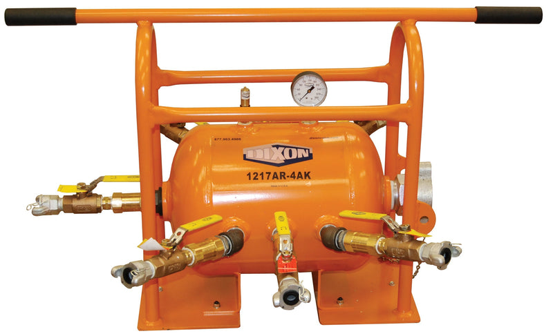   Bevel Geared CrankRewind Hose Reel: 1" I.D., 135' hose capacity, less hose, 3000 PSI