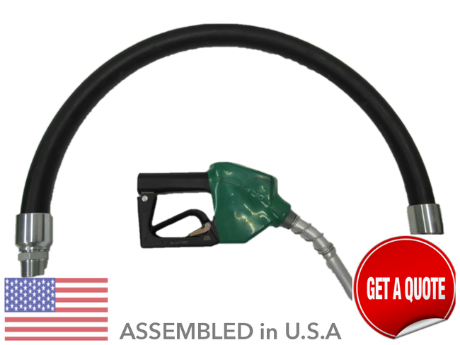 Diesel Prepay Nozzle Complete Hanging Hardware Hose Assembly - 9 Ft.