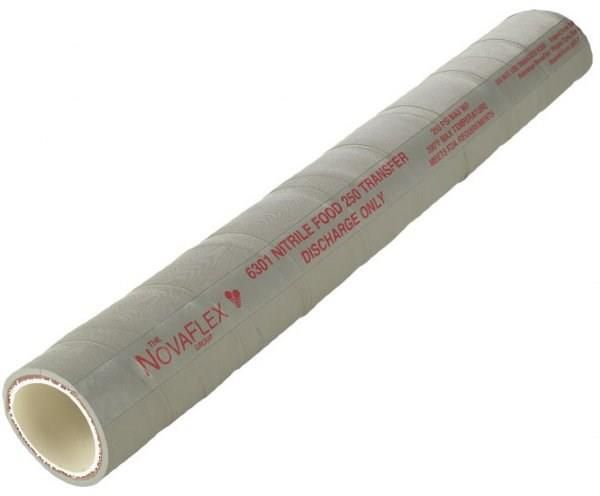 Novaflex 6301WT-02000-01, 2 Zoll Innendurchmesser, Nitril-Lebensmittel-Abflussschlauch