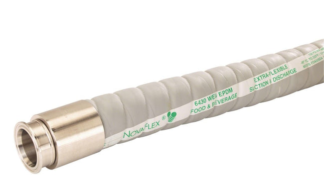 Novaflex 6430WEU-3000-00, 3 in. ID, EPDM Food 150 Suction Hose