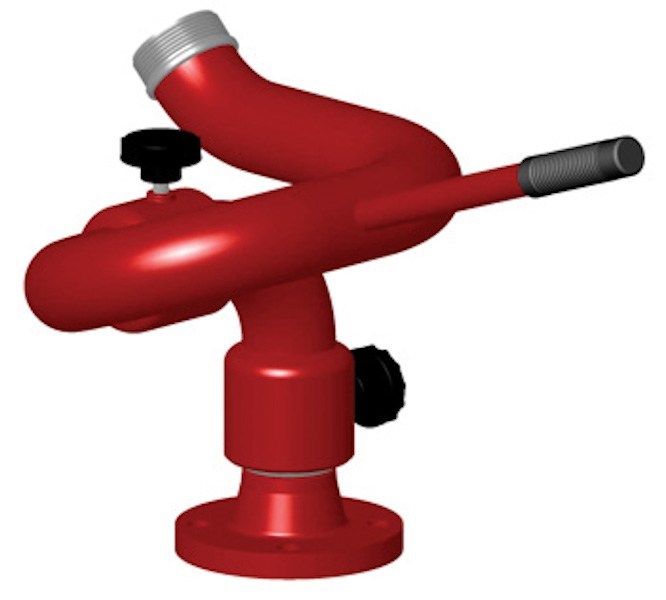   Bevel Geared CrankRewind Hose Reel: 1" I.D., 135' hose capacity, less hose, 3000 PSI